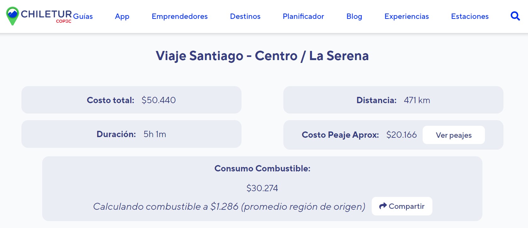 Viajar en auto a La Serena