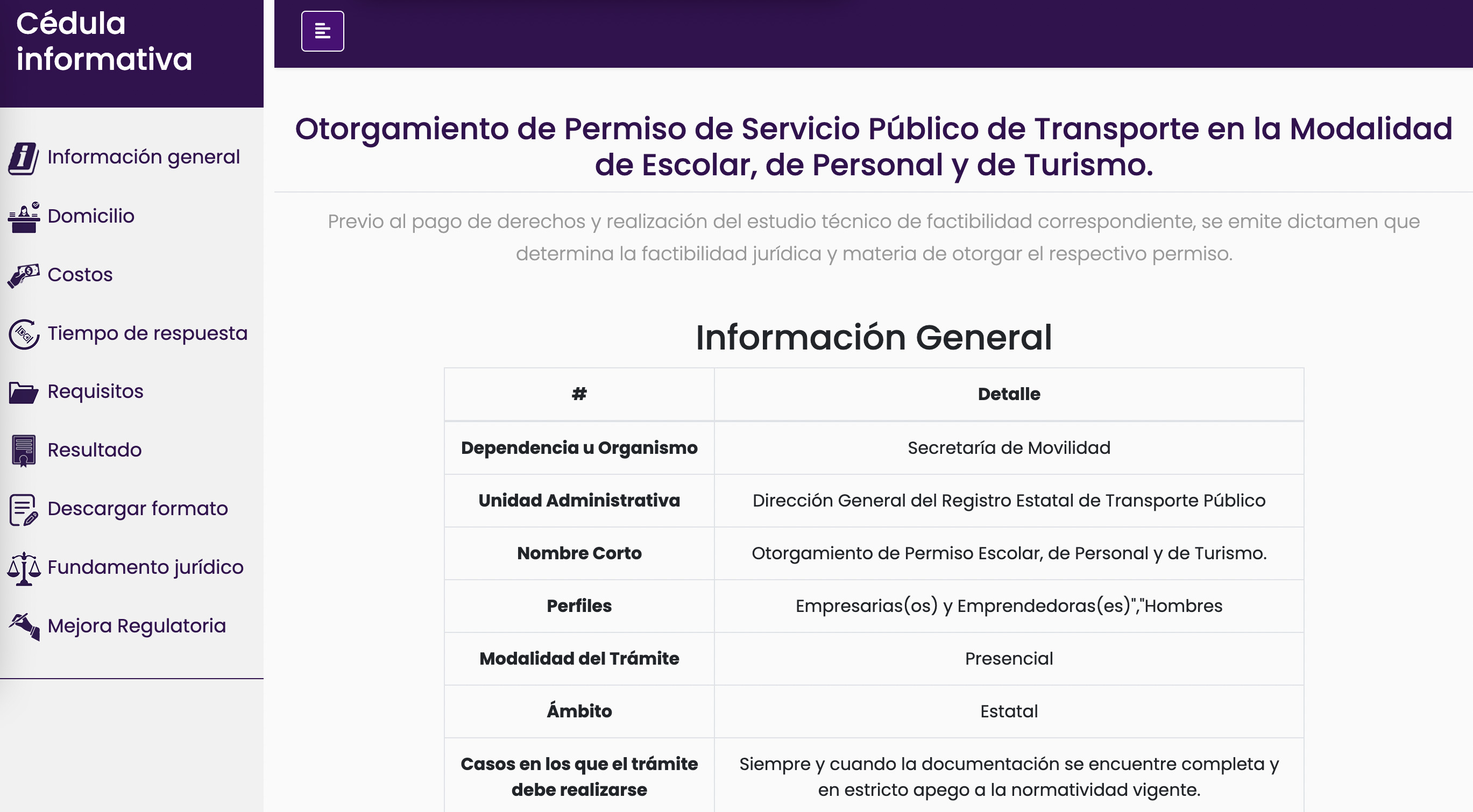 Permiso para transporte escolar, personal y turismo en Edoméx