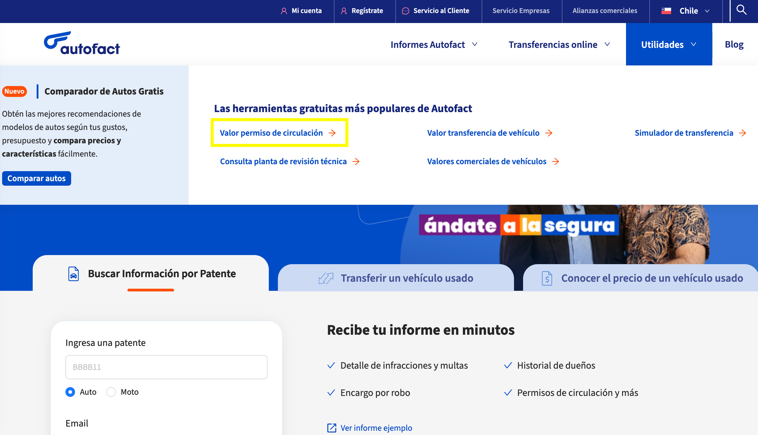 Saber valor permiso de circulación en Santiago