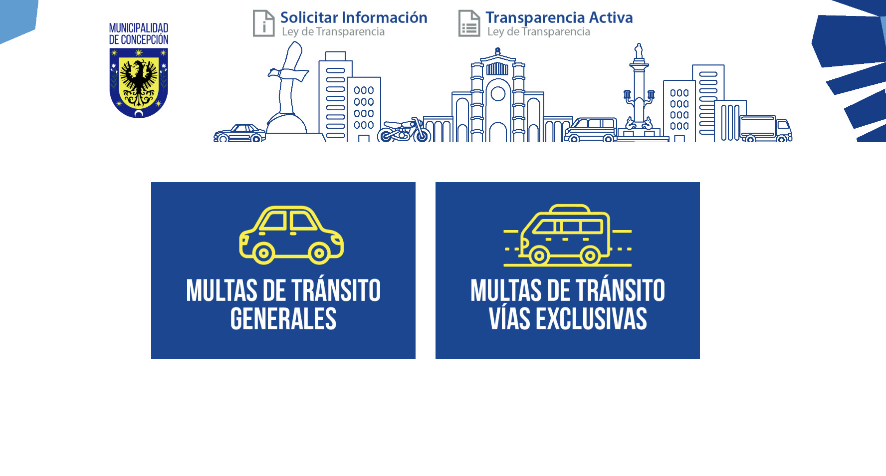 Multas por vías exclusivas en Concepción pagar online
