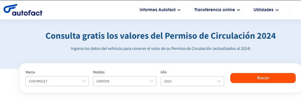 Saber el costo del permiso de circulación