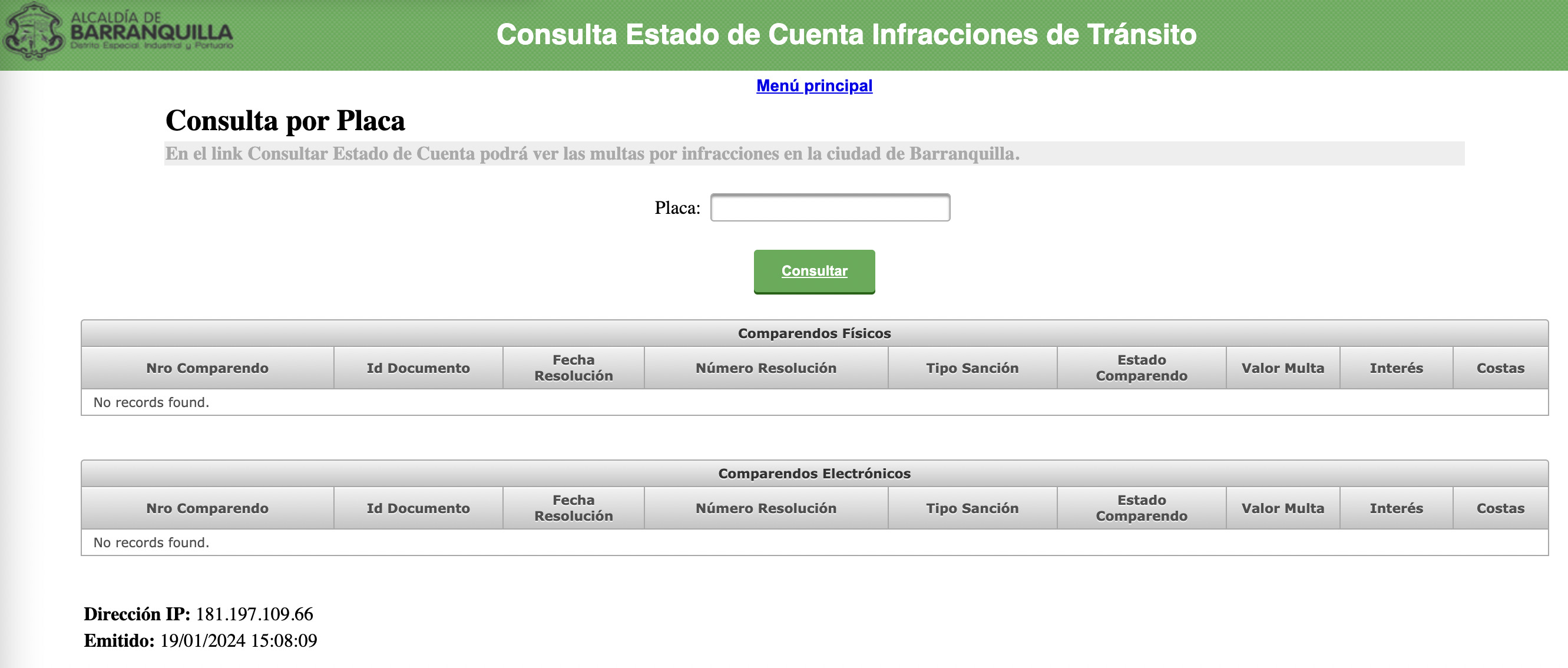 comparendos de tránsito en barranquilla
