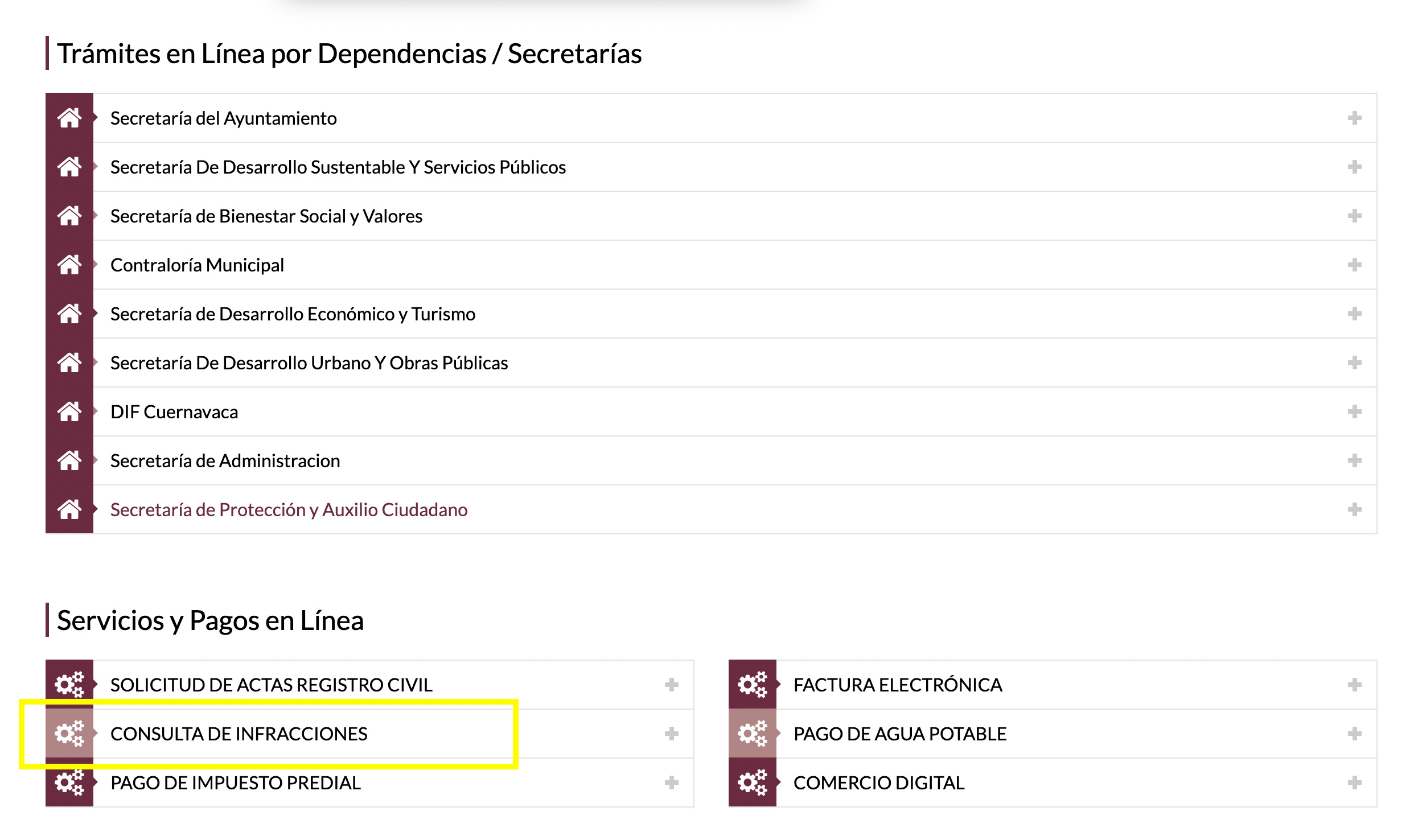 Infracciones de tránsito en Cuernavaca, Morelos