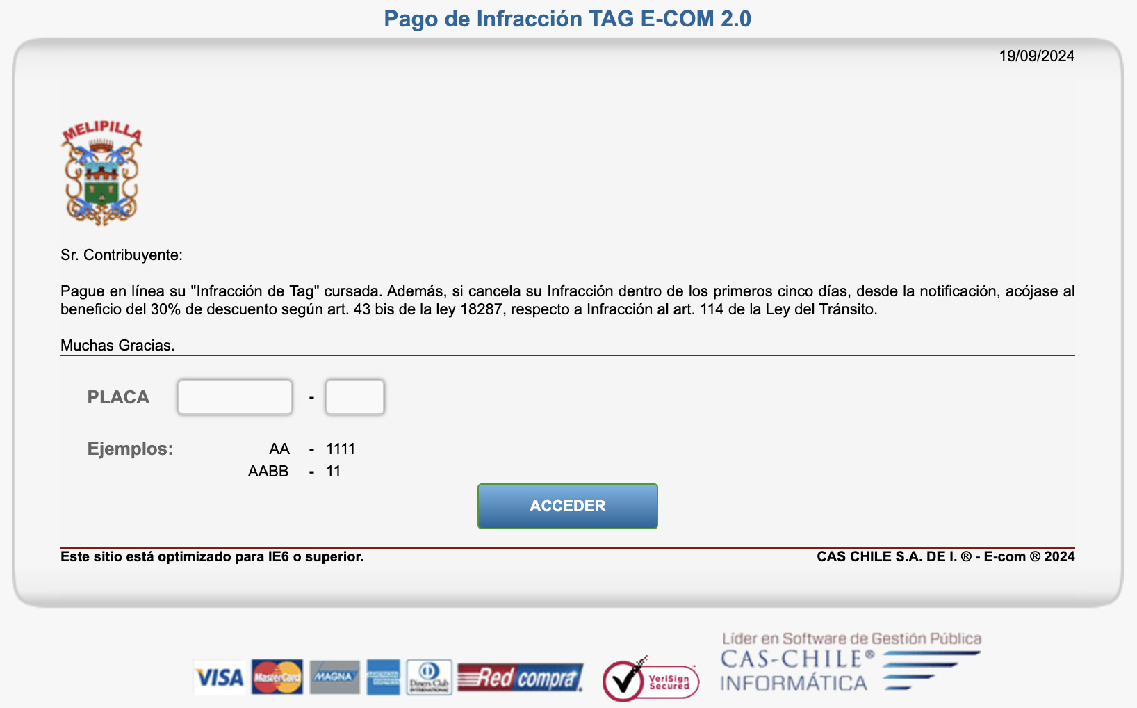 multas de transito en melipilla