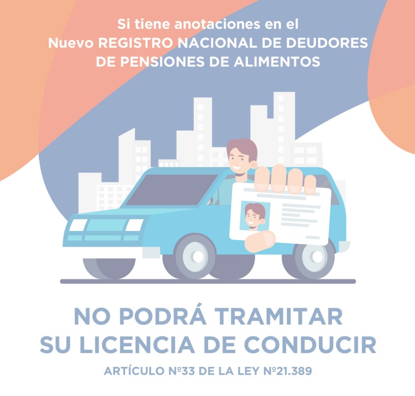 licencia de conducir Calama deudas de pensión de alimentos