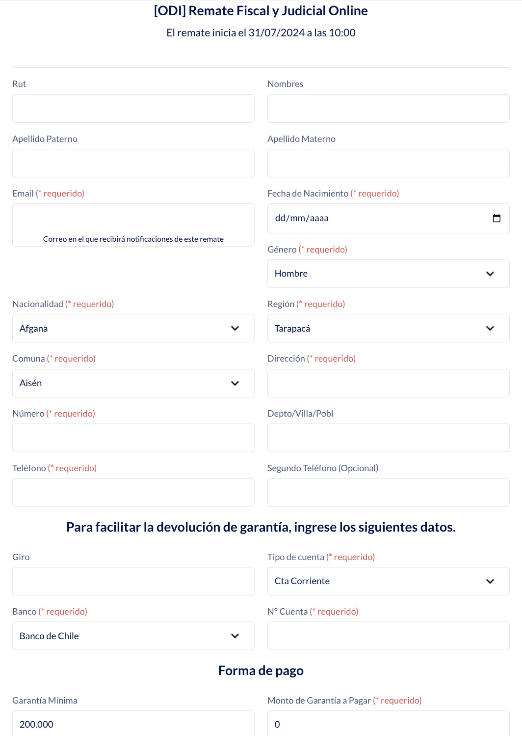 Remates judiciales de vehículos: como participar en Remates dicrep