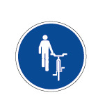 Normas de tránsito para bicicletas: Desmonte de ciclista