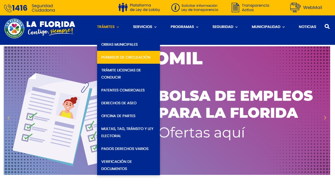 web la florida permiso