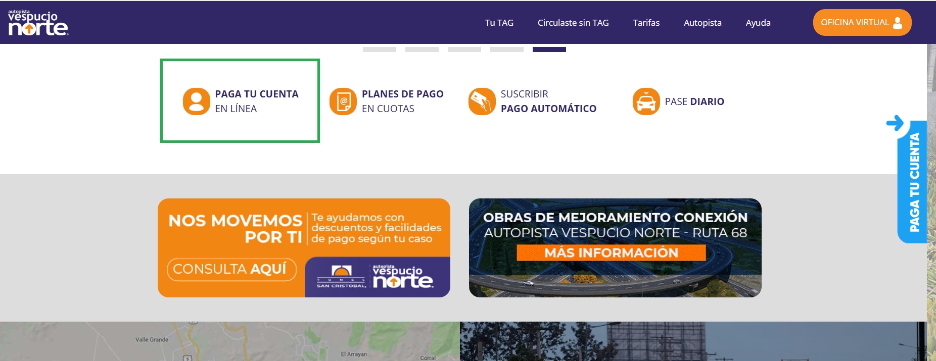 Cómo pagar TAG Vespucio Norte