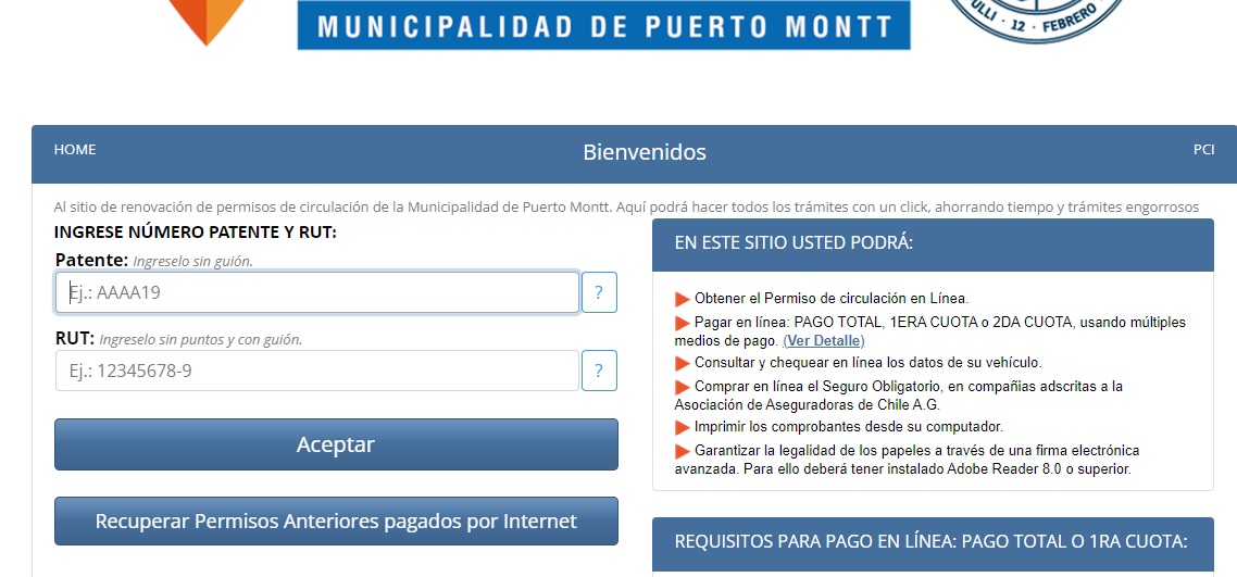 Permiso Puerto Montt