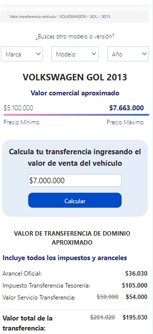 Cómo saber el valor de la transferencia online 