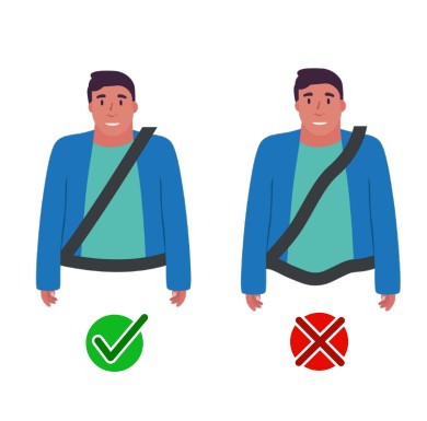 Cómo debe ir abrochado el cinturón de seguridad