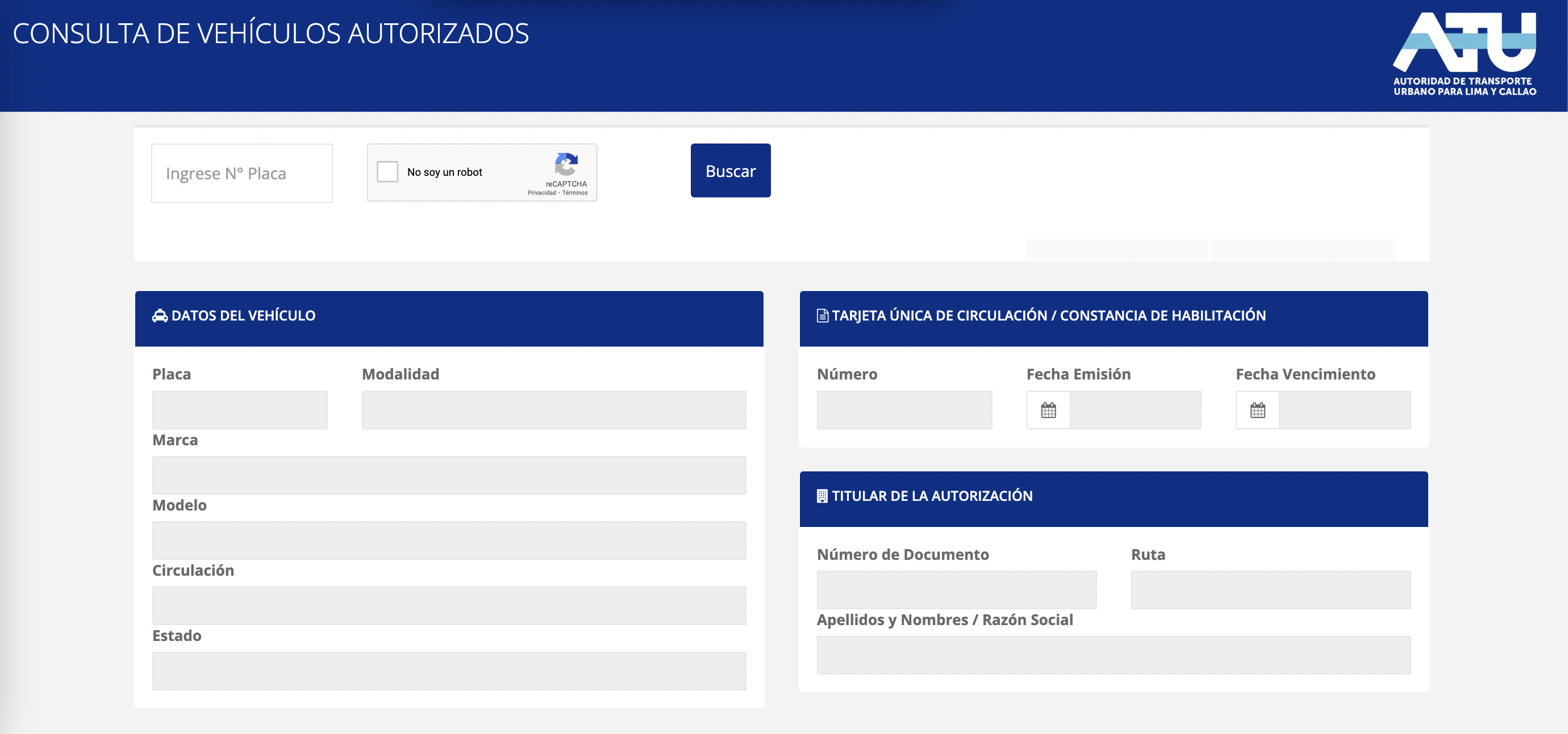 Credencial de Conductor ATU