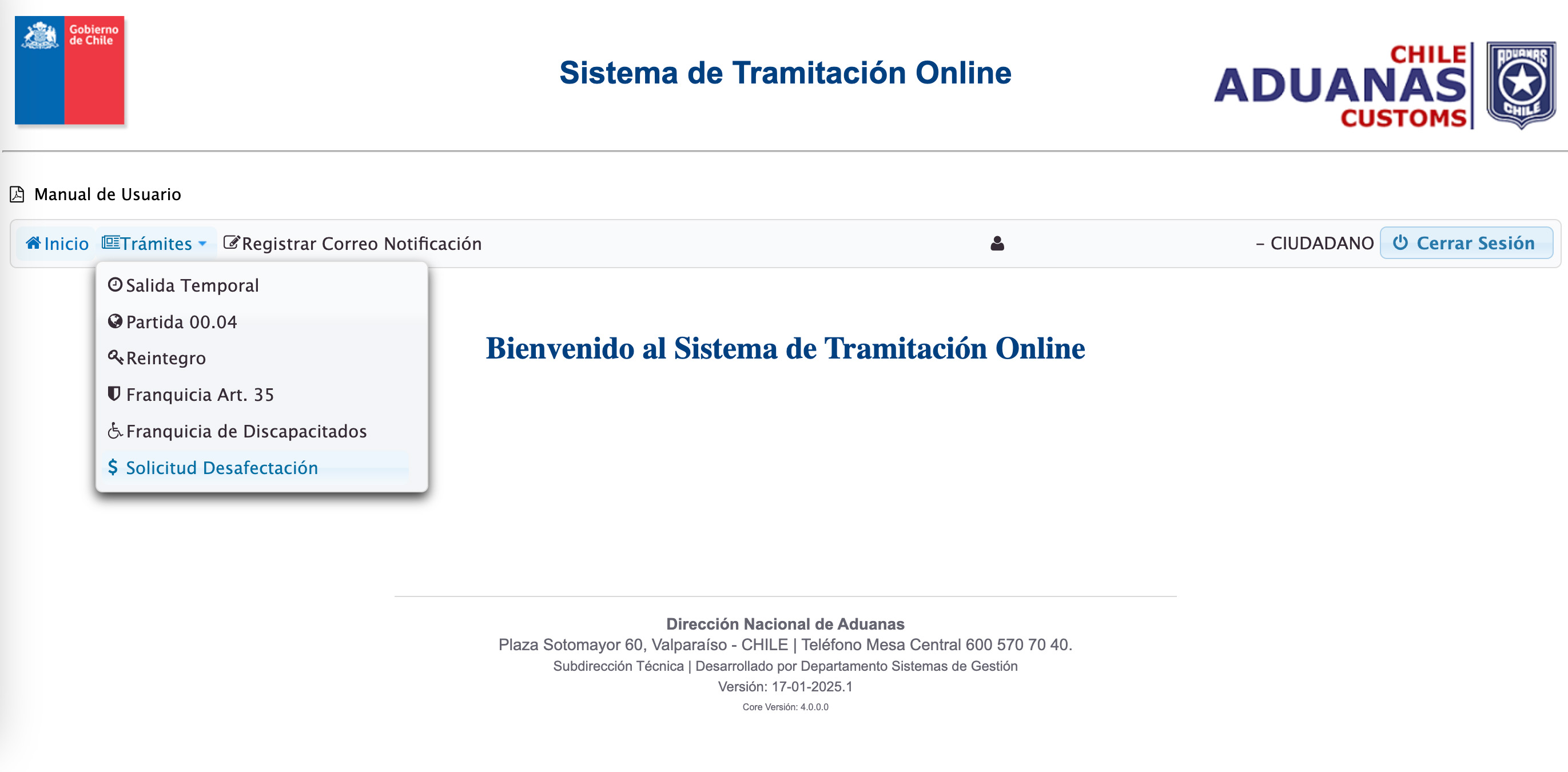 Cómo desafectar un vehículo de Zona Franca online