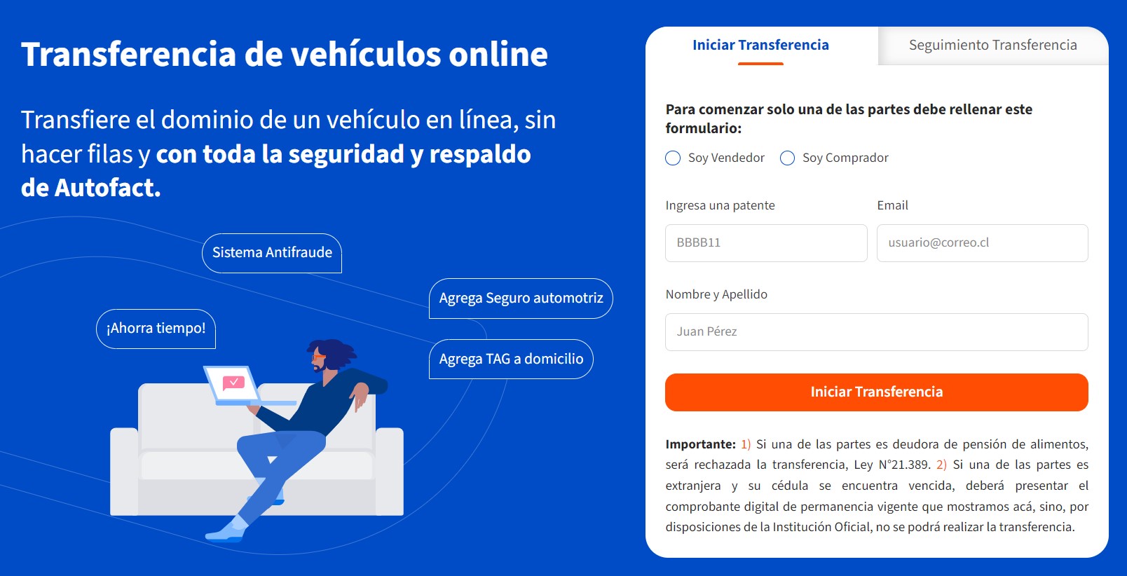 transferencia autofact