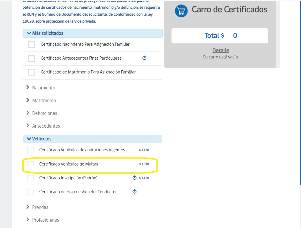 Cómo sacar el certificado de multas de tránsito no pagadas