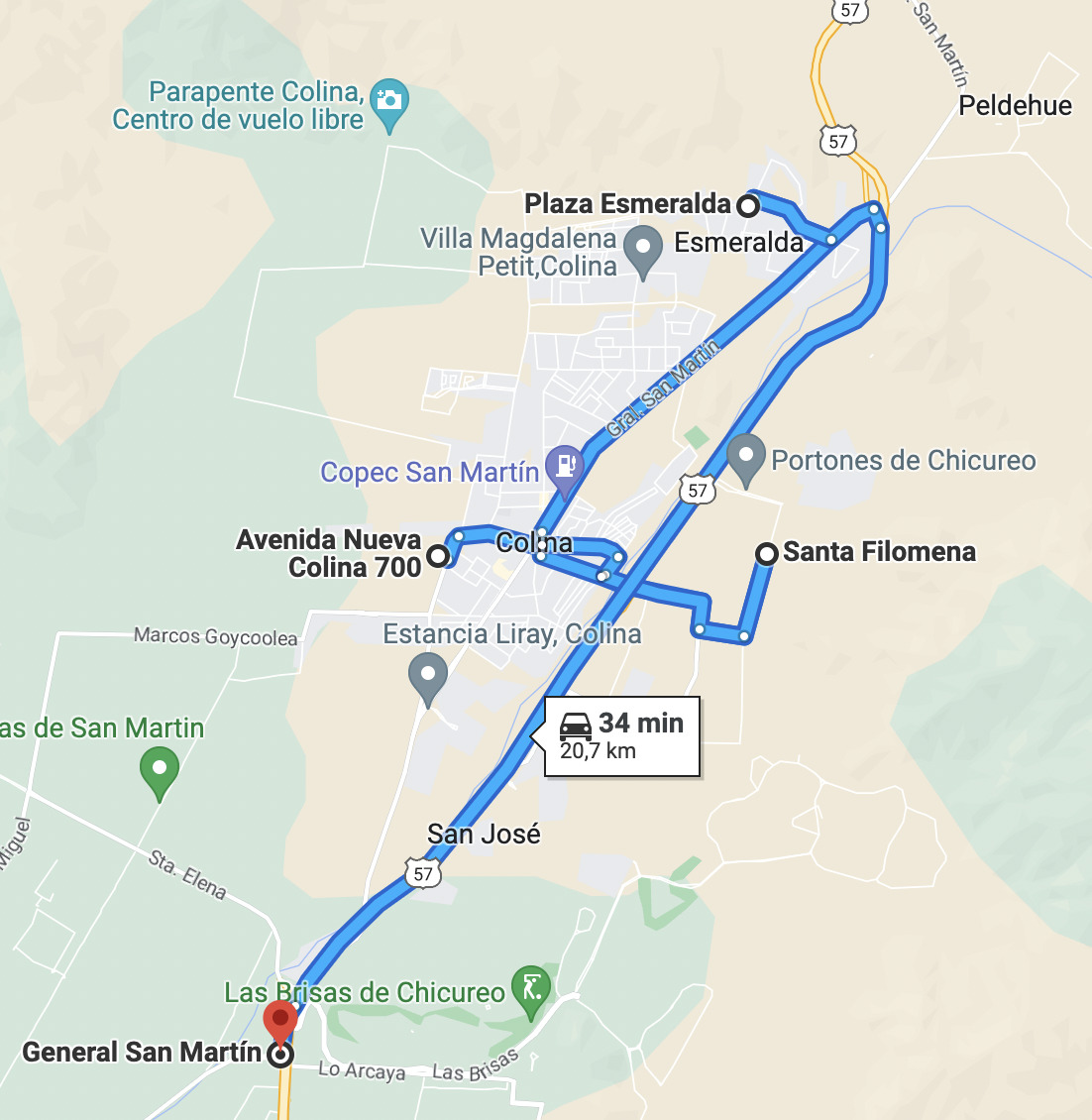 Licencia de conducir en Colina