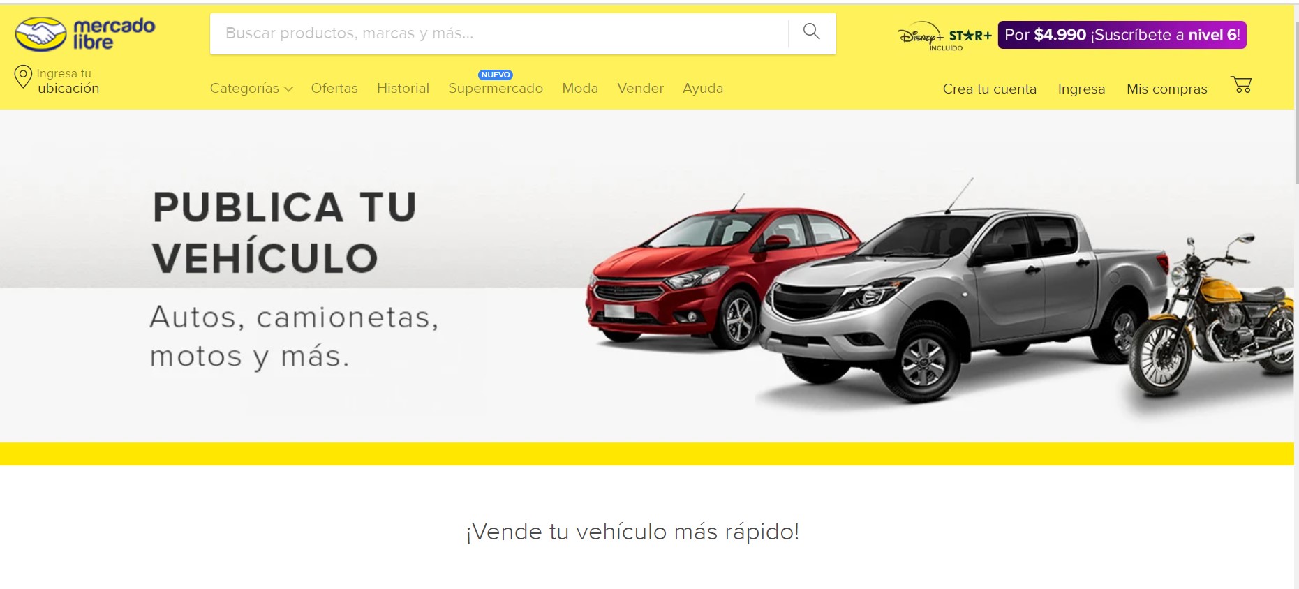 Mercado Libre: Comprar y vender un auto o moto por la App