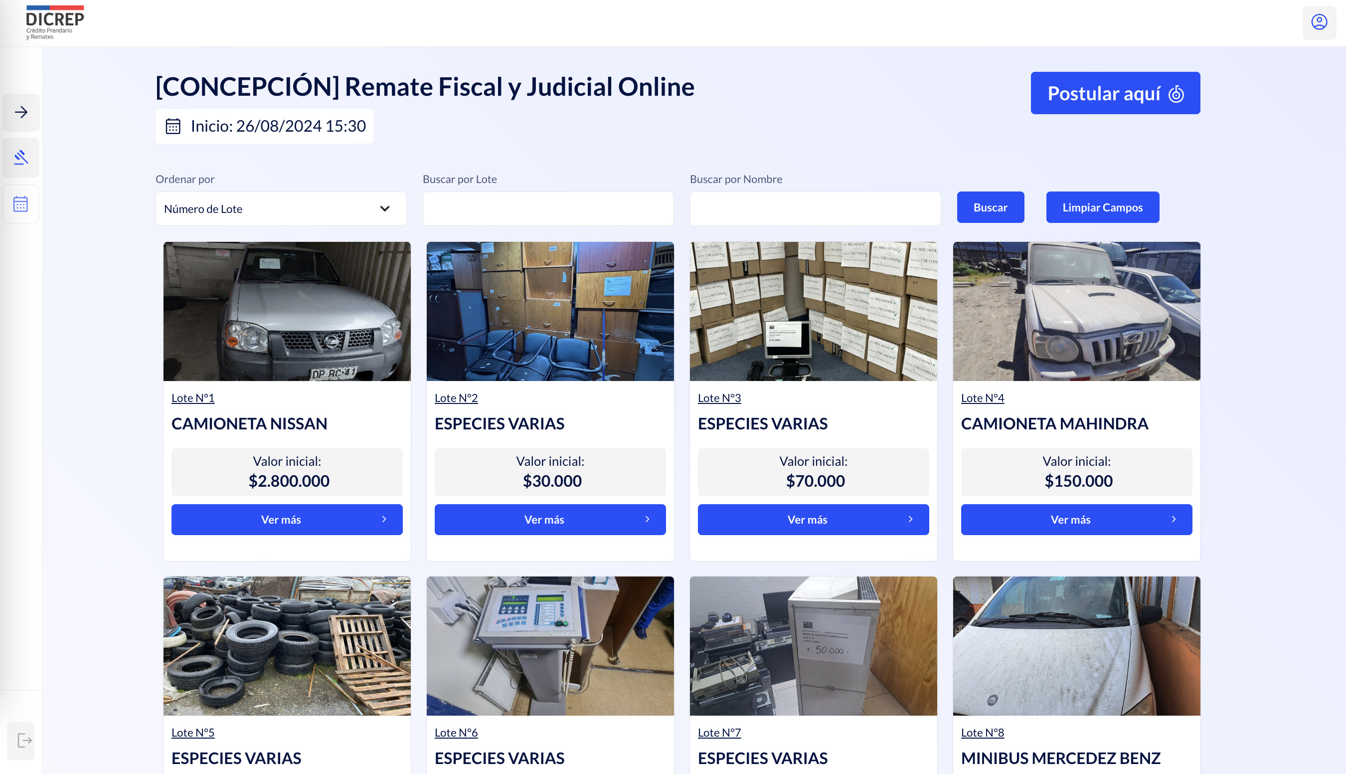 Remates judiciales de vehículos: como participar en Remates dicrep