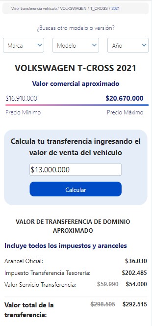 Cómo saber cuánto vale transferir un auto
