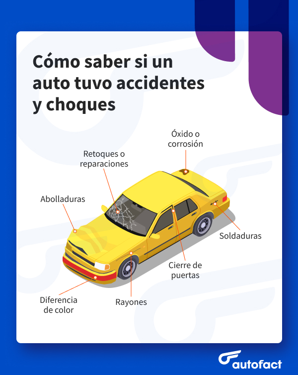 Cómo saber si un auto ha sido chocado
