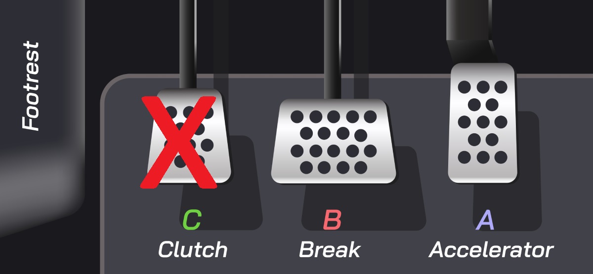 Uso de pedales en un auto automático