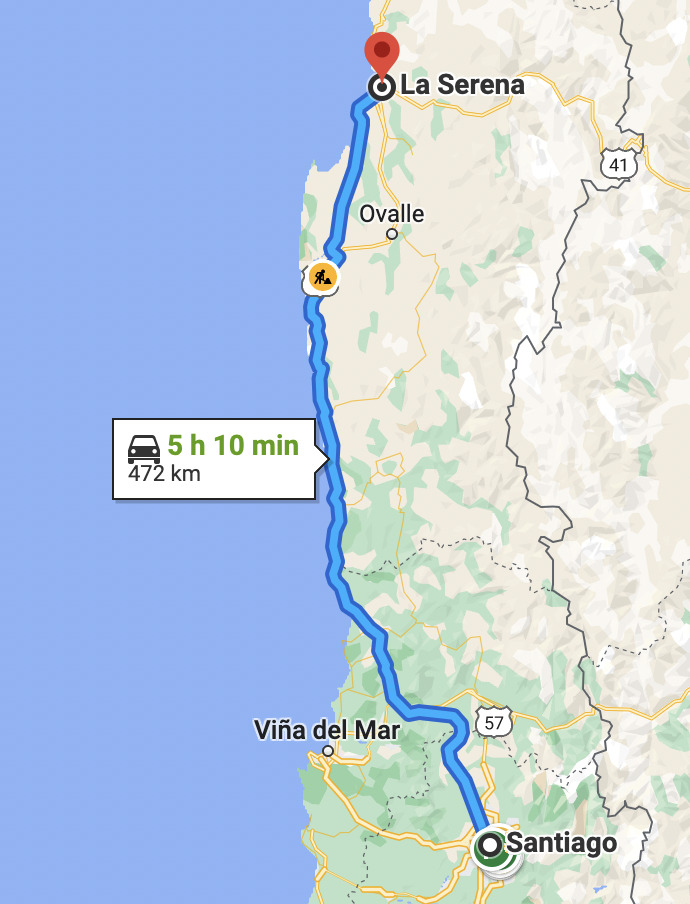 Viajar en auto a La Serena