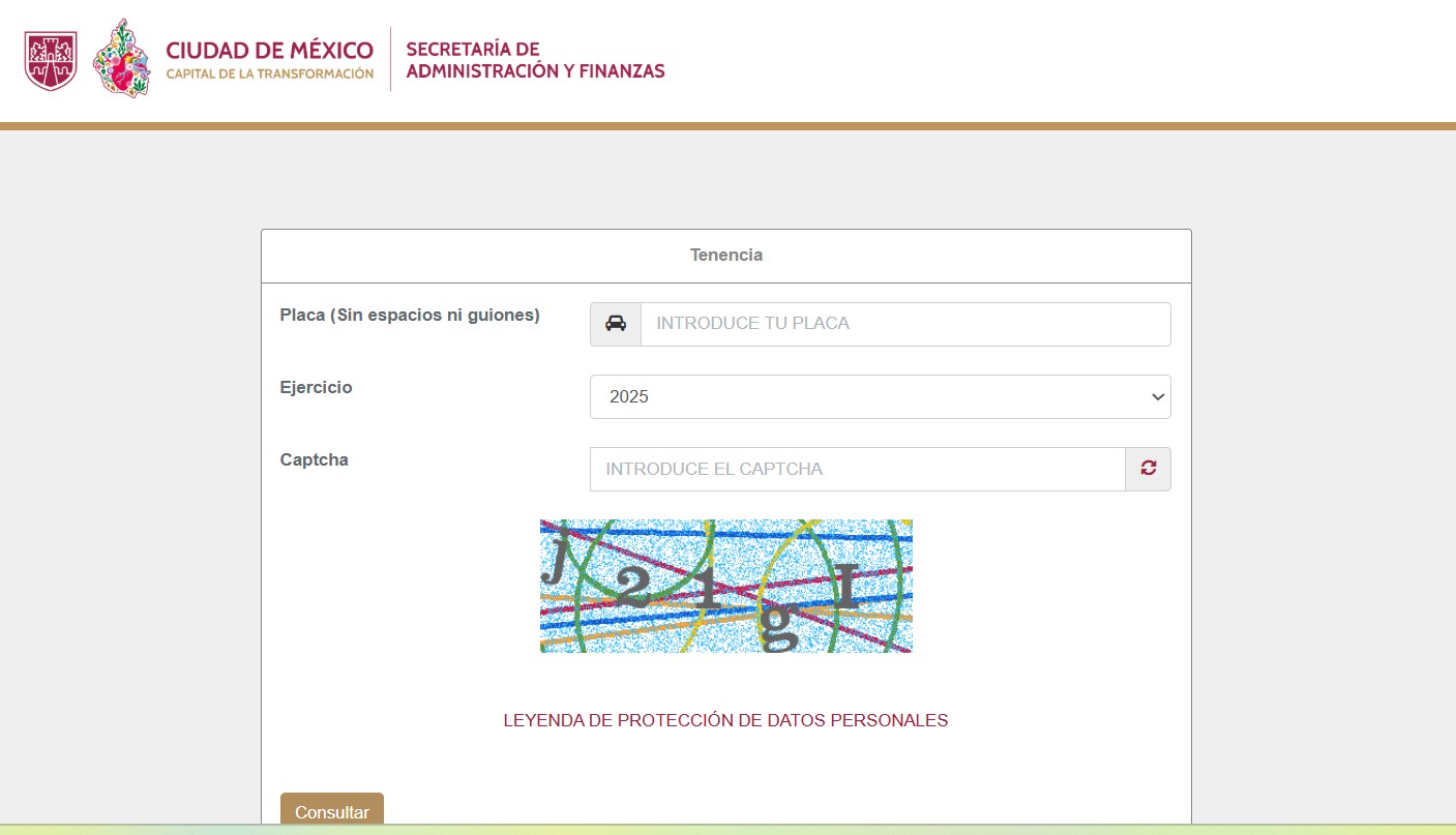 Consulta y pago de tenencia en la CDMX