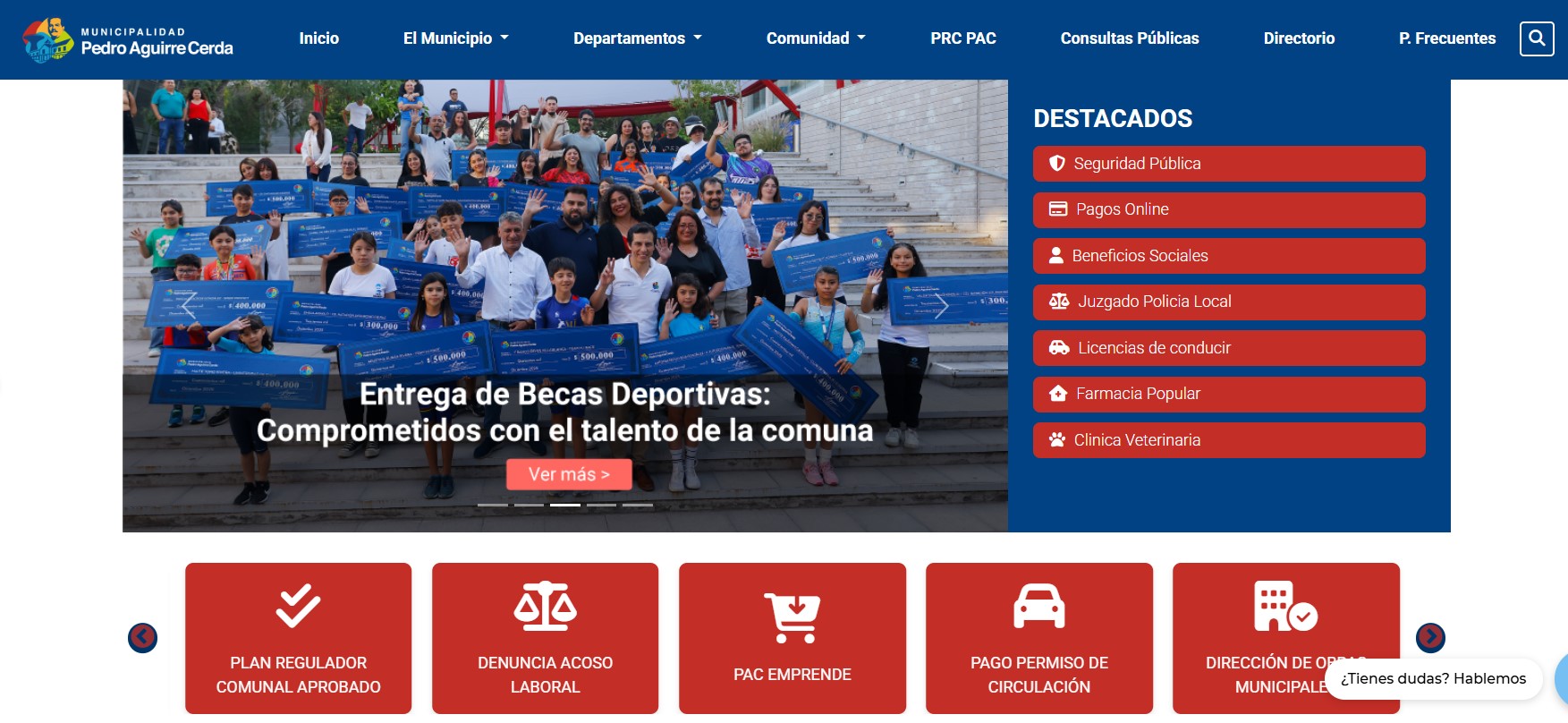 sitio municipalidad PAC