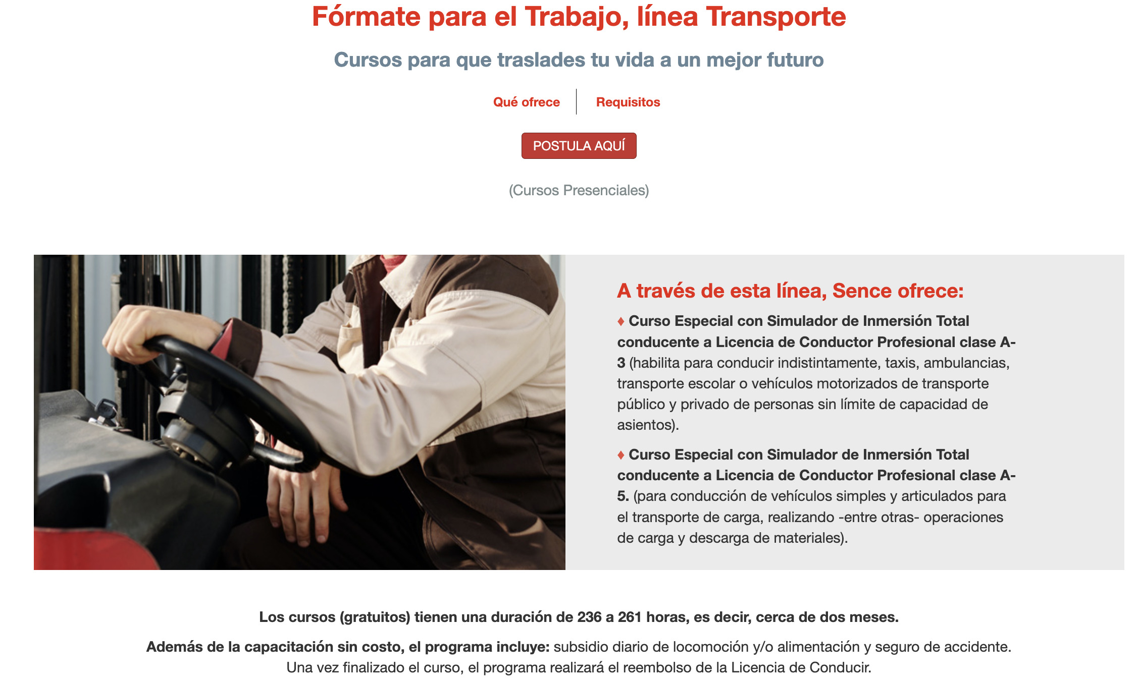 Cursos de manejo gratis: ¿Cómo acceder a ellos? sence
