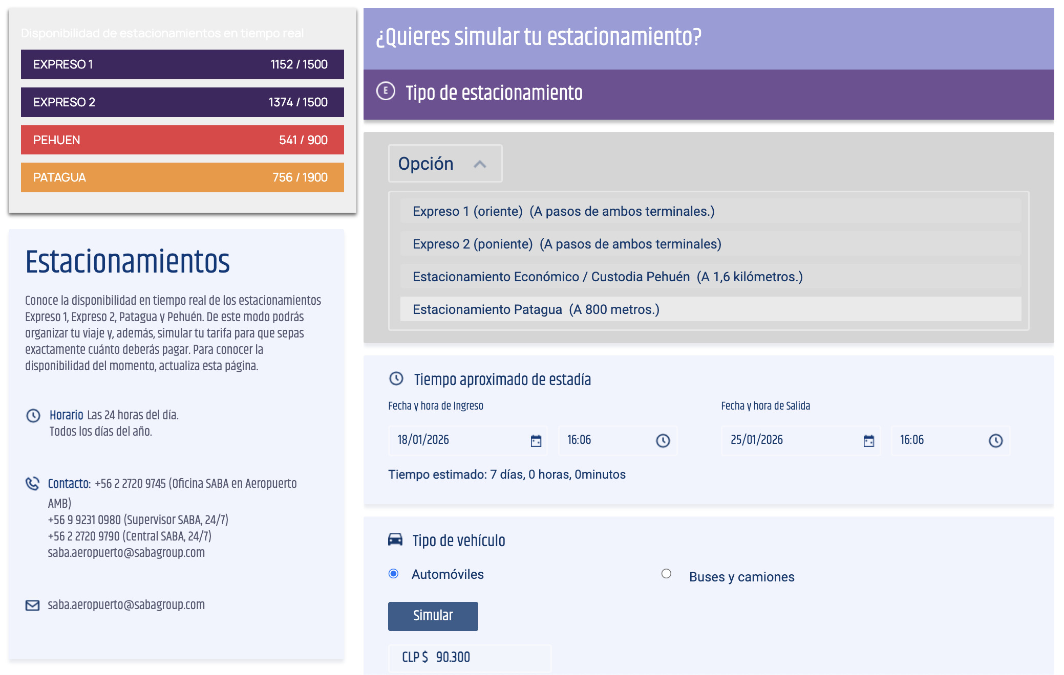 Estacionamientos en aeropuertos de Chile: ¿Cuáles son sus tarifas?
