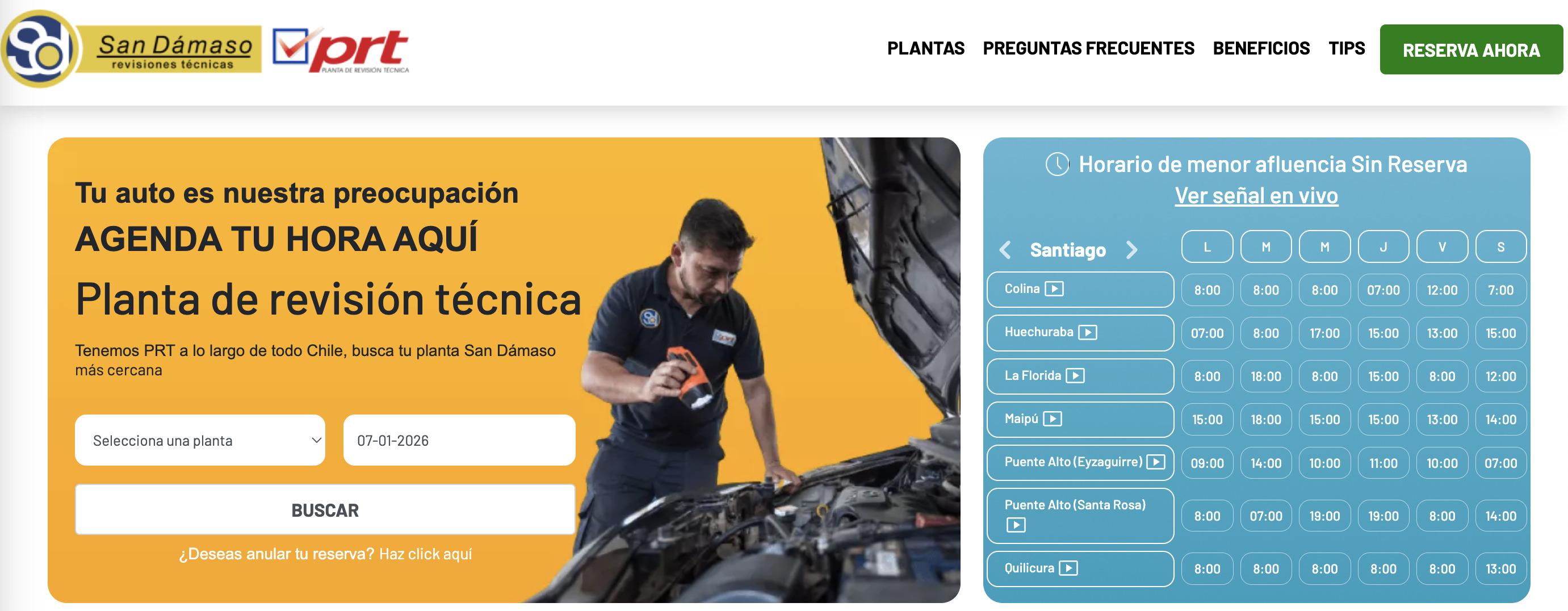 Revisión técnica en Puente Alto