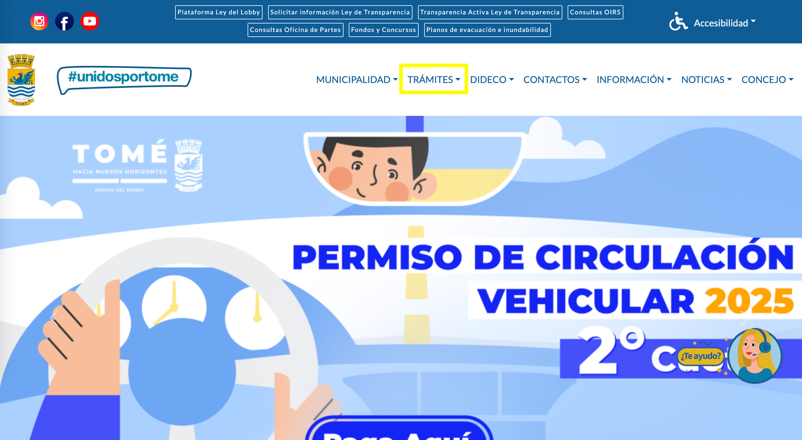 Permiso de circulación en Tomé: ¿Cómo lo pago?  online