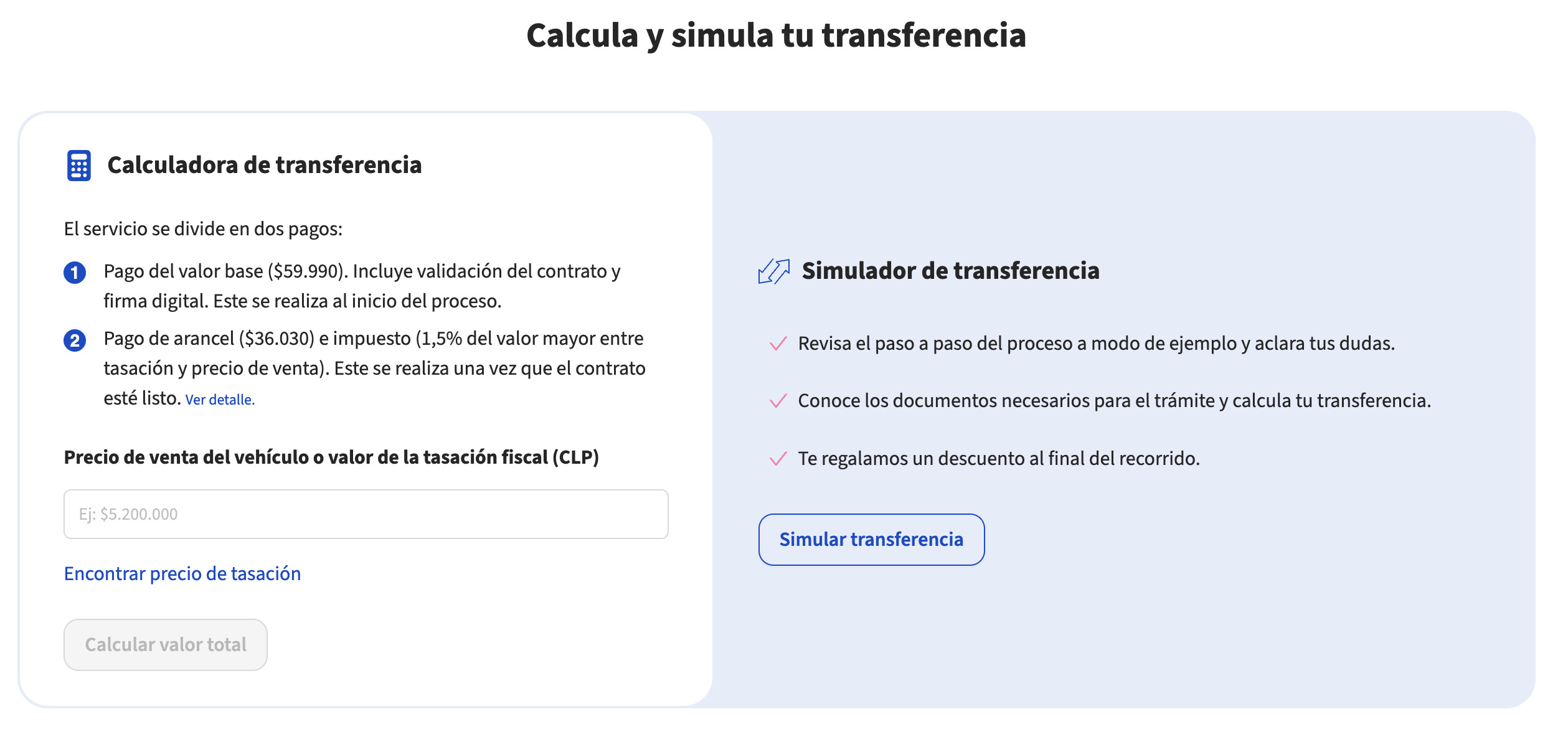 simulador de transferencia online autofact