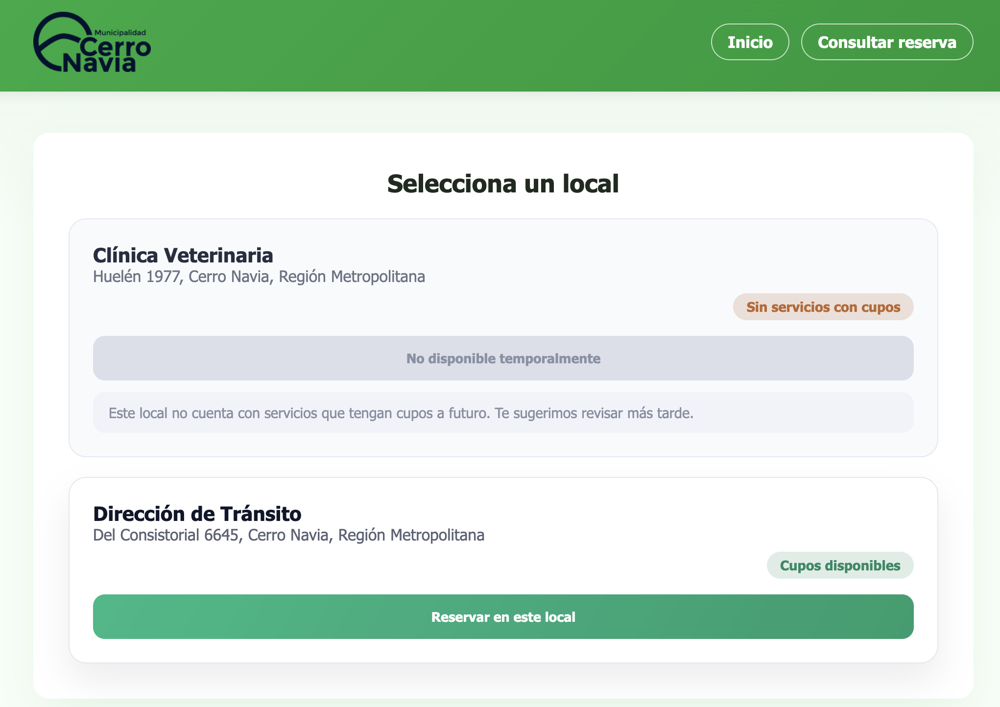 Licencia de conducir en Cerro Navia: pedir hora online