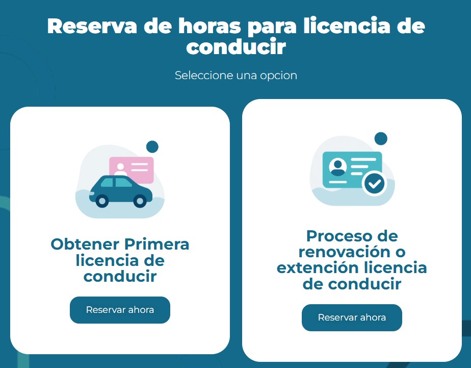 sitio web agenda hora licencia lampa