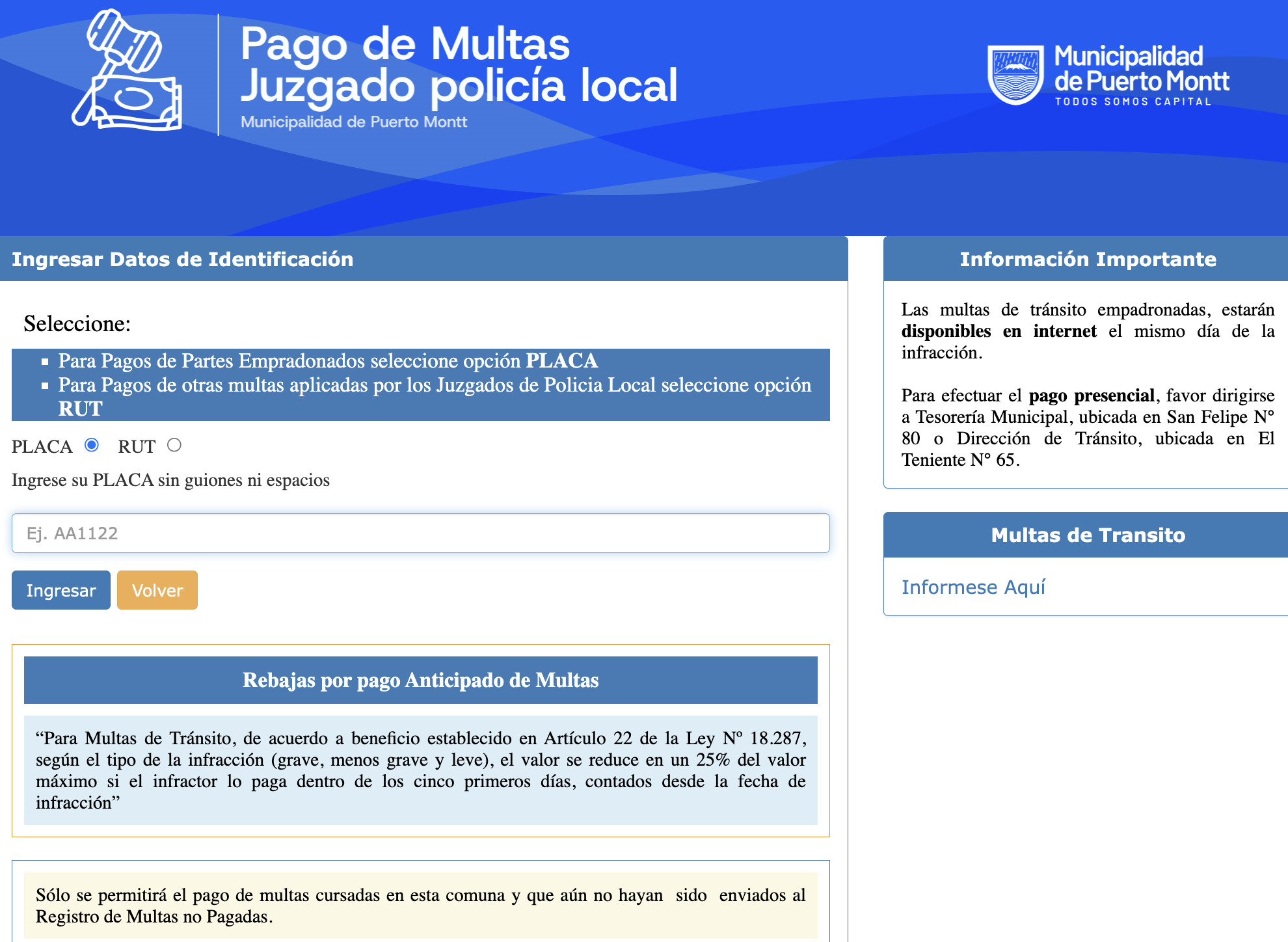 JPL en Puerto Montt: Dónde y cómo pagar tus multas de tránsito