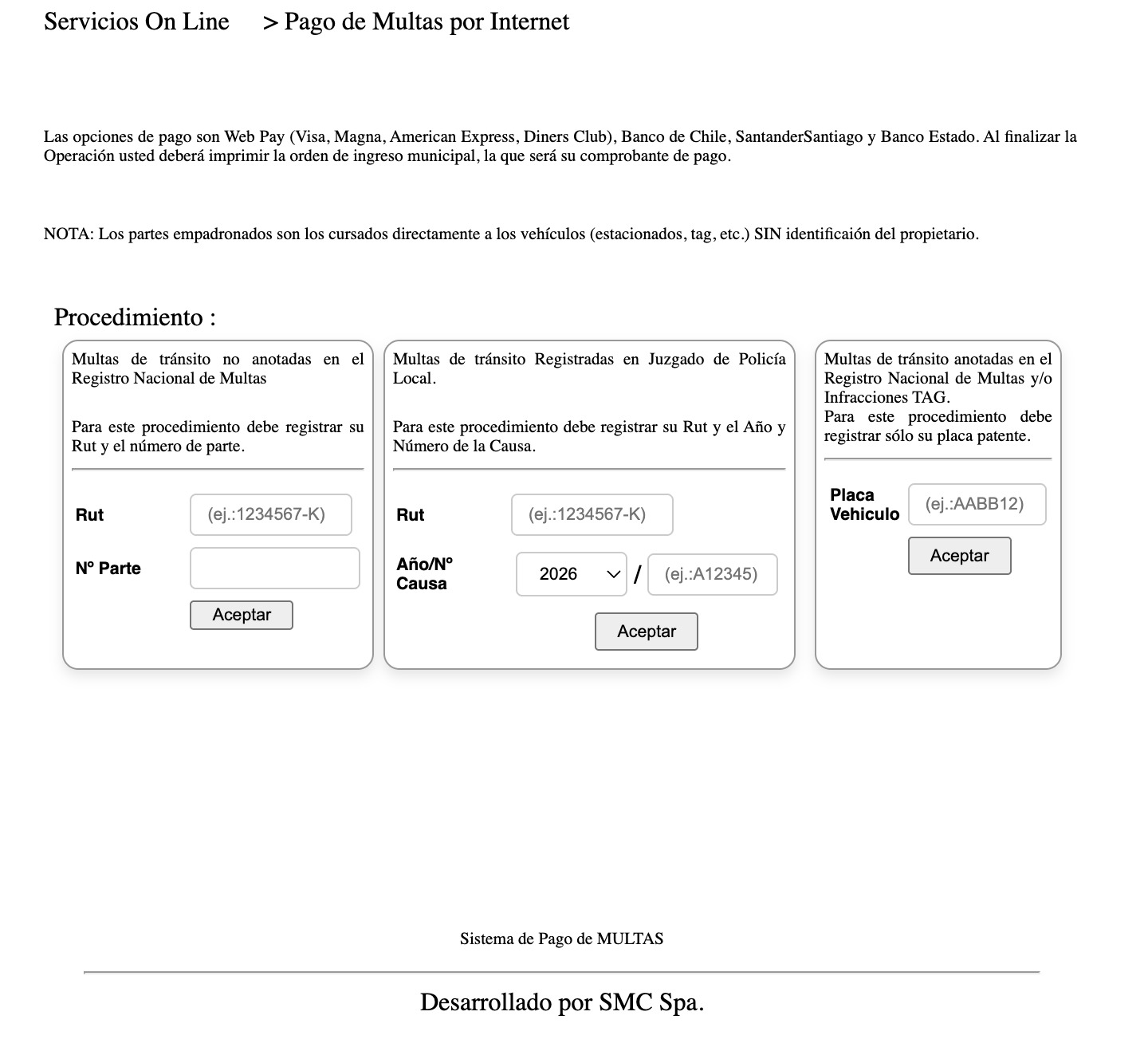 JPL en Lo Espejo: Consulta y pago de multas de tránsito online