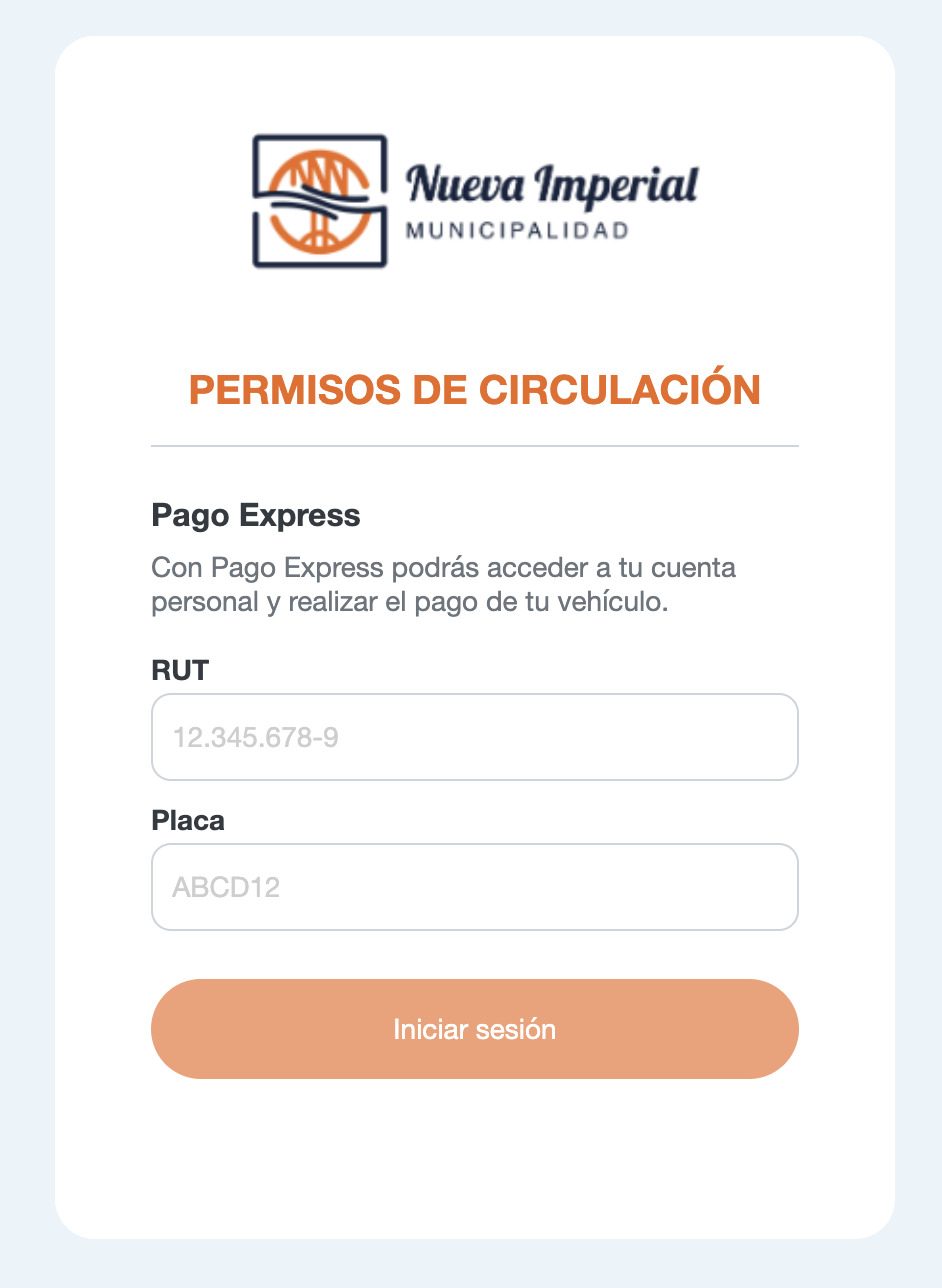 Permiso de circulación en Nueva Imperial online