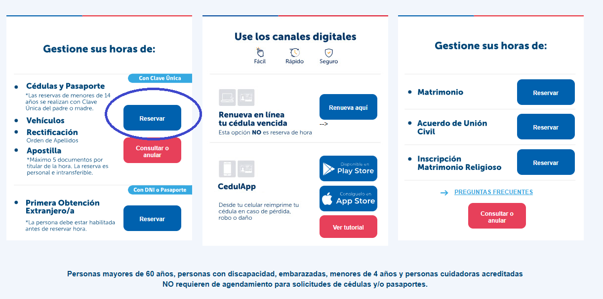 Reservar hora en Registro Civil para transferir un auto usado