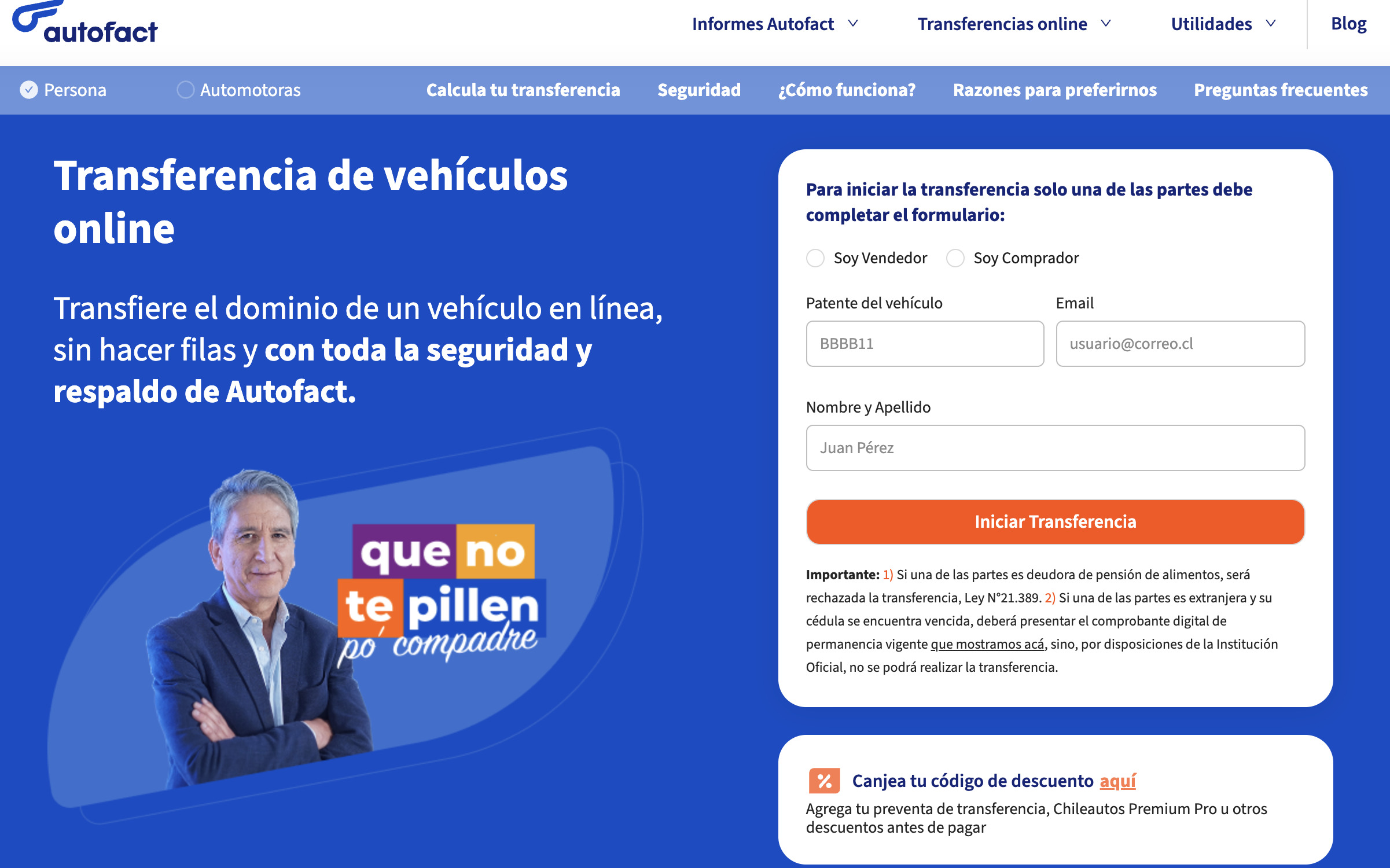 transferencia online