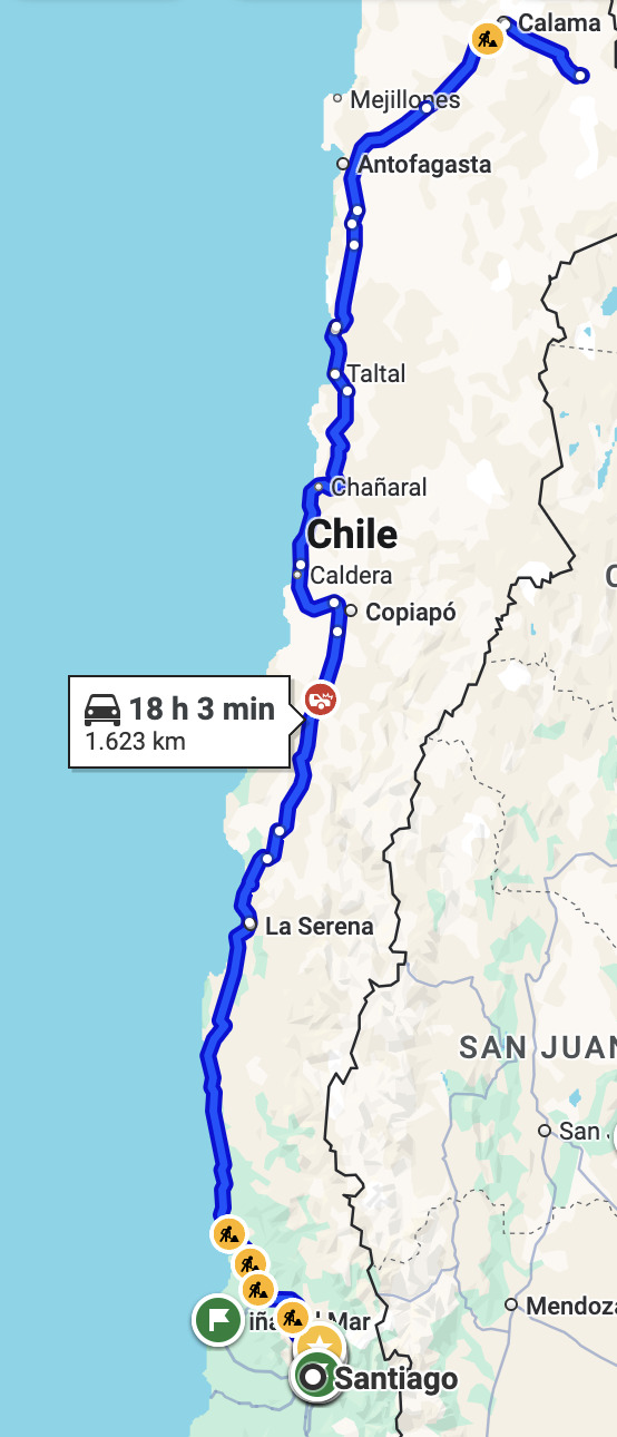 Viajar a San Pedro de Atacama en auto: Un presupuesto aproximado para dos personas