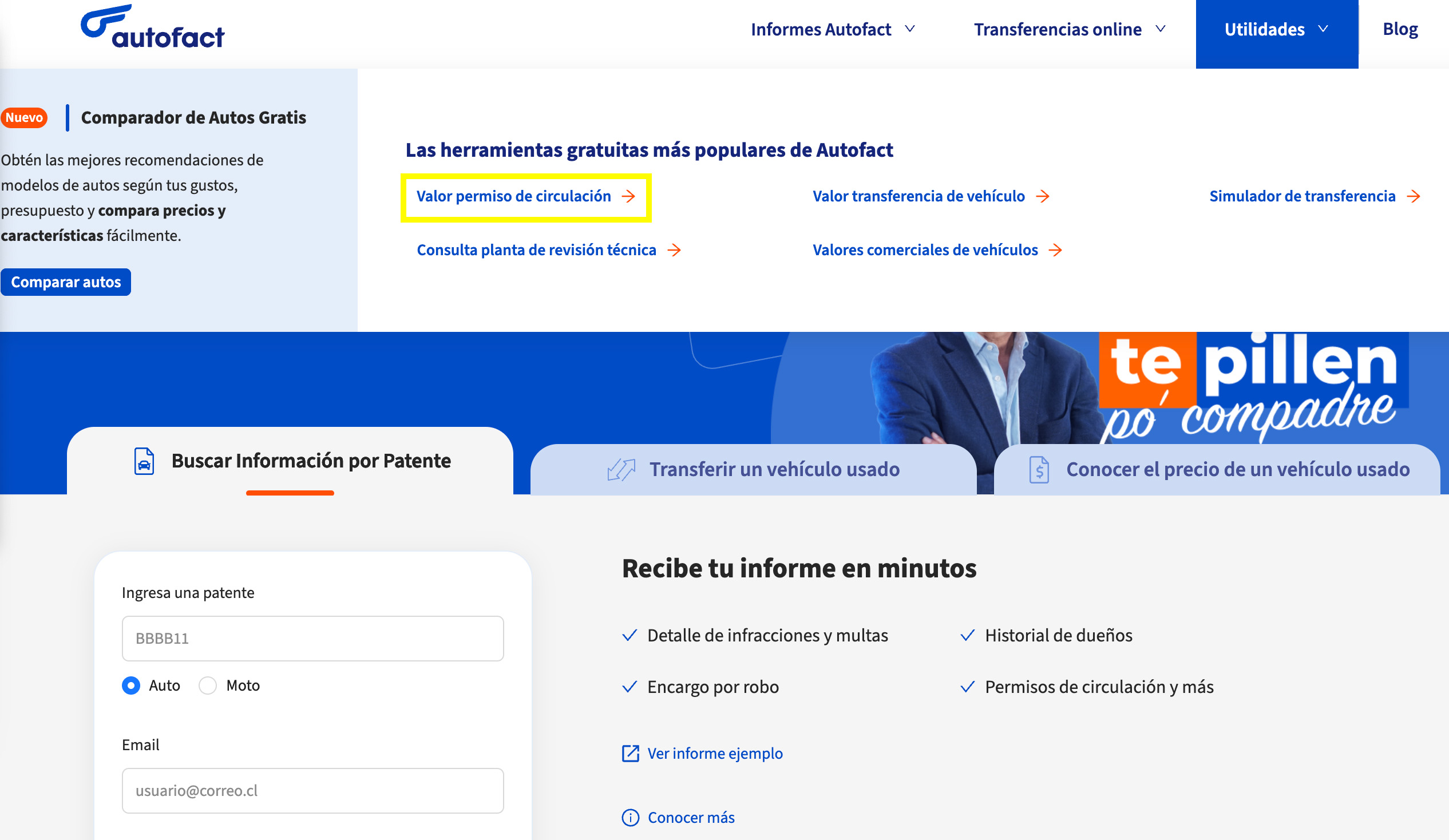 ¿Cómo consultar valores del permiso de circulación en el SII? en autofact