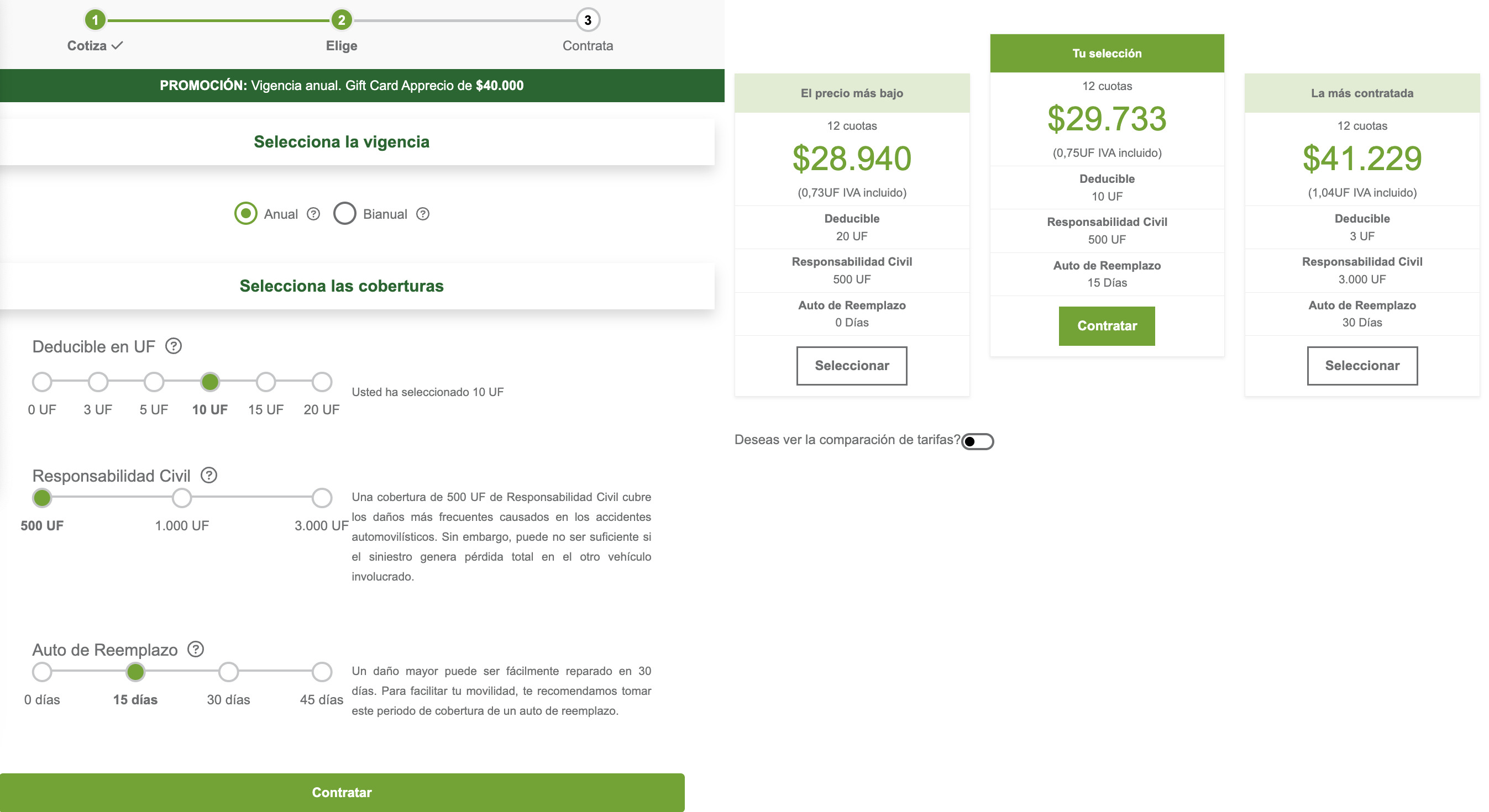 Simulador de seguro automotriz: hdi