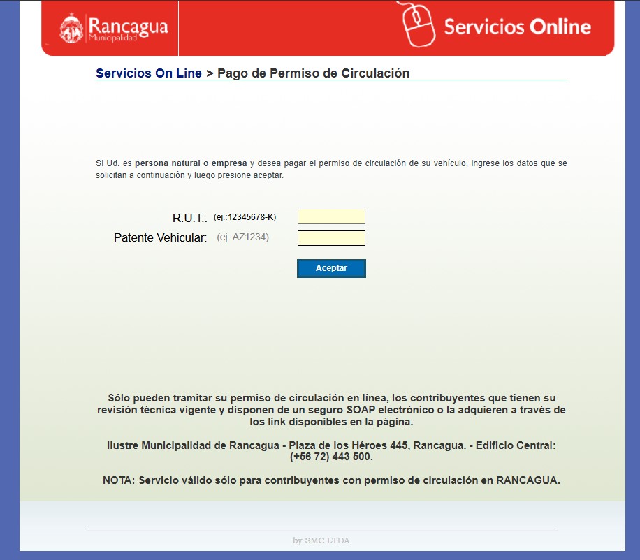 permiso de circulación rancagua 2026