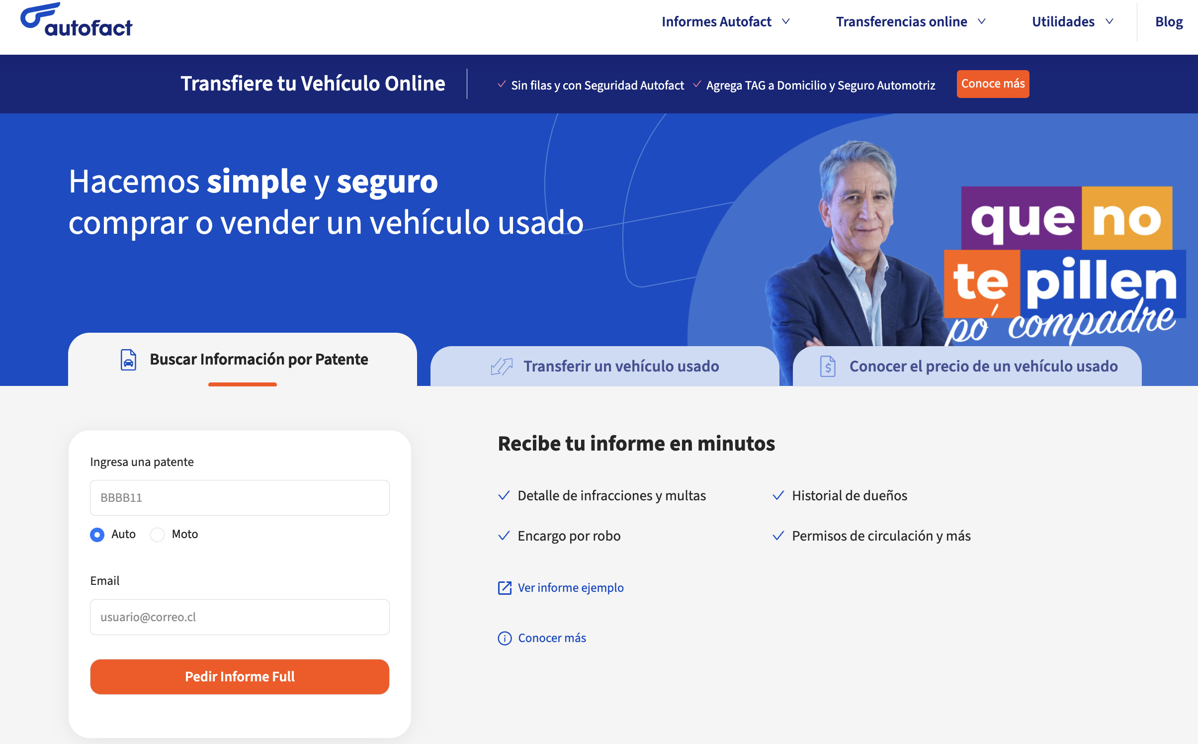 ¿Qué multas puedo consultar en Autofact? pedir informe full