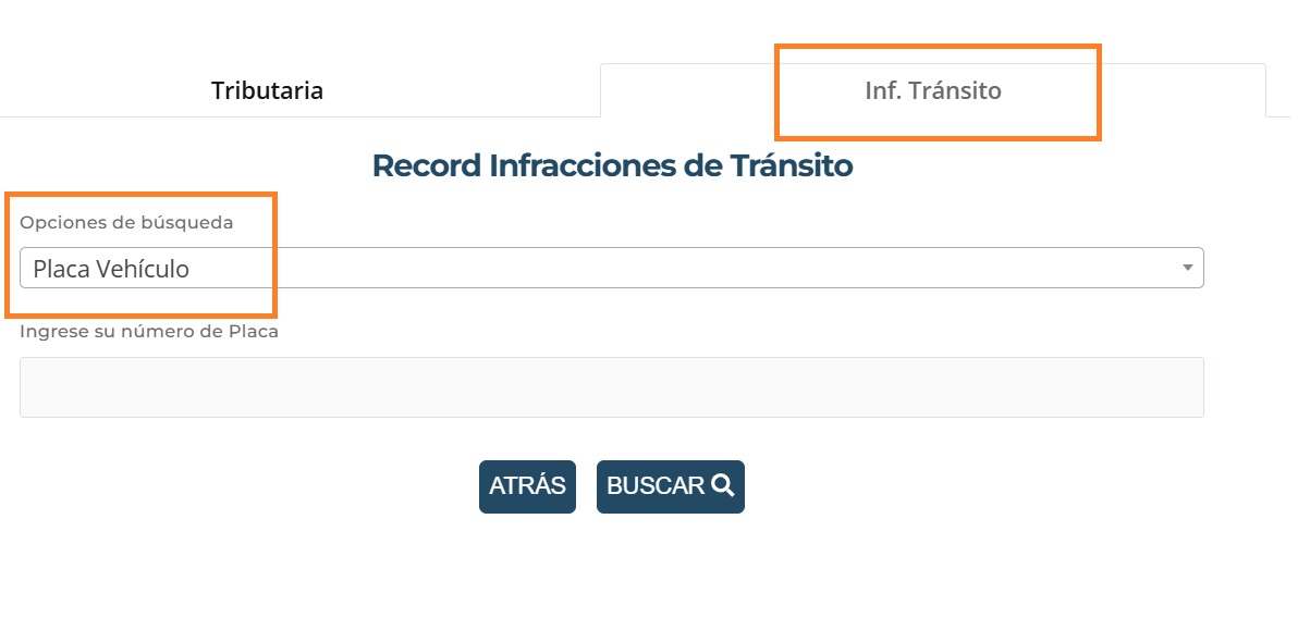 Consultar papeletas por placa y por conductor en SAT Cajamarca 