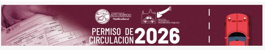 Permiso de circulación alto hospicio banner 2026