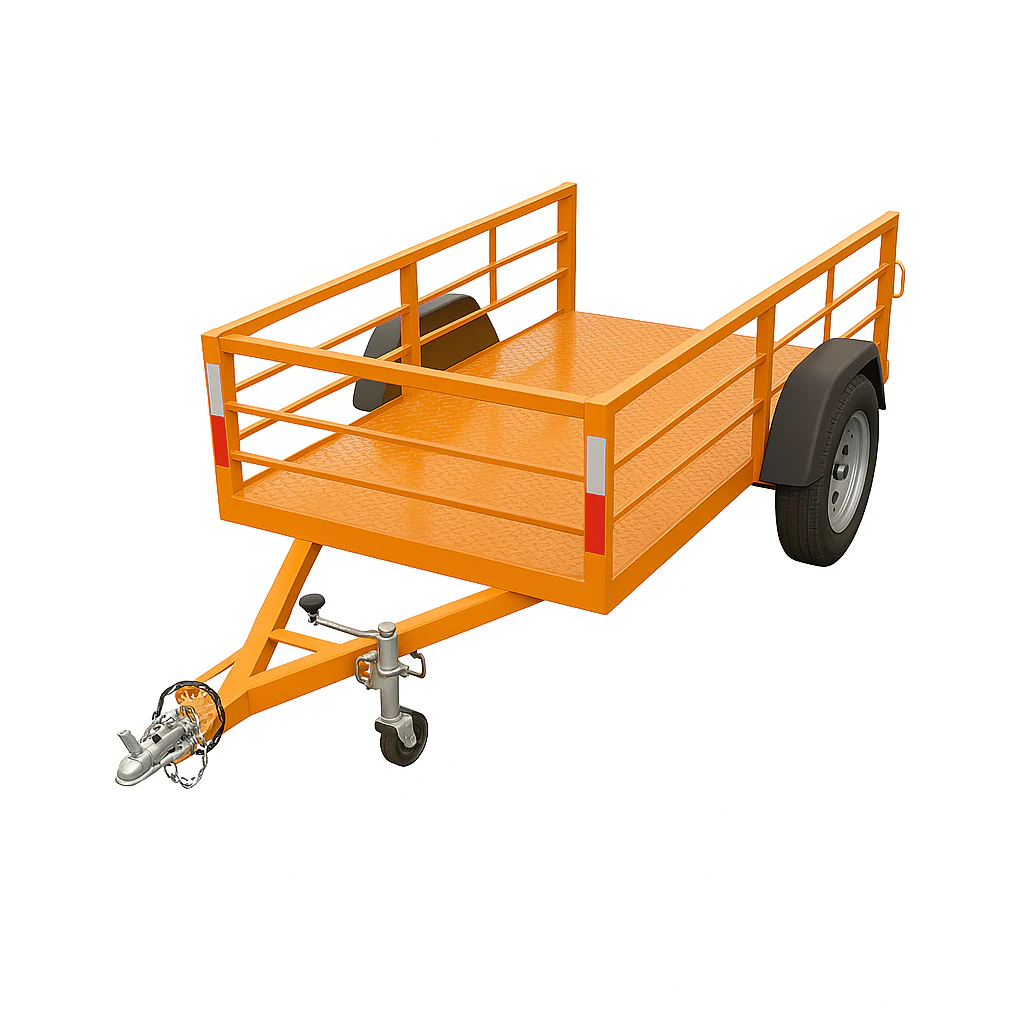 Tipos de remolque permitidos en Chile: carro de arrastre con baranda