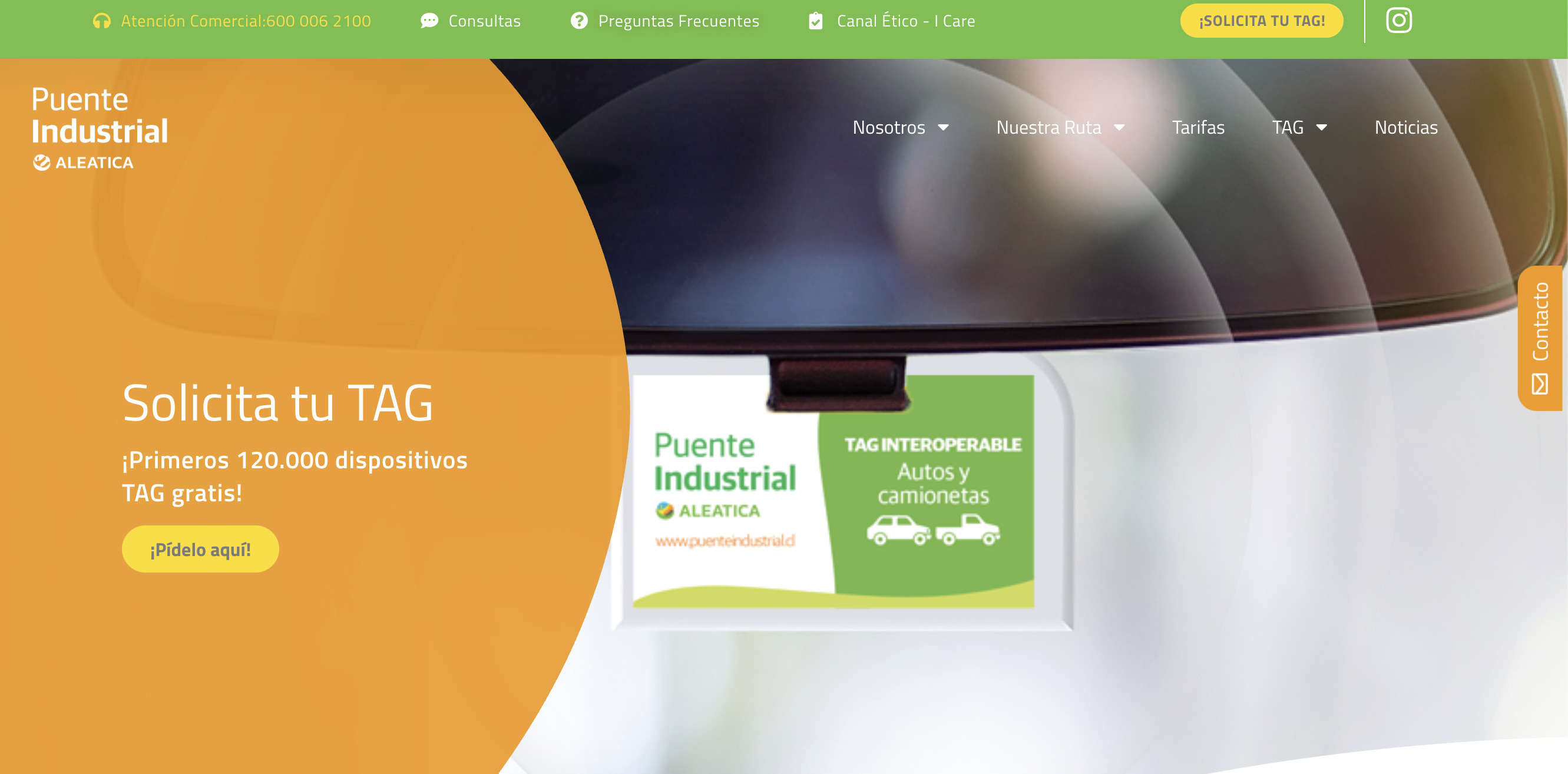 Puente Industrial: TAG y tarifas